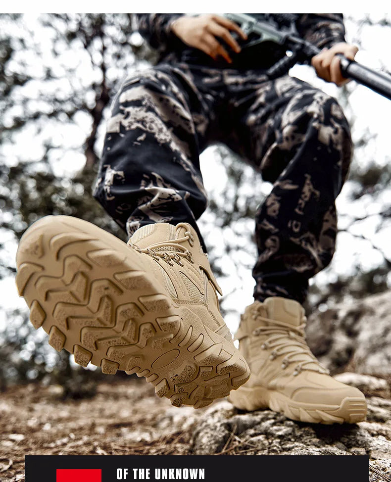 Men’s Tactical Combat Training Boots – Outdoor & Anti-Wear